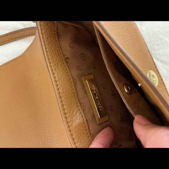 Tory Burch Whisptitch Logo Mini Bag Bark - Picture 5 of 9